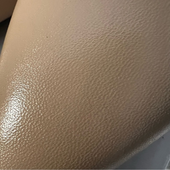 NIB Calvin Klein Nita Leather Heeled Pumps sz 6.5 Nude Desert Sand - Picture 8 of 14